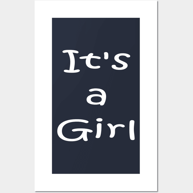 Its a Girl - New born Baby Wall Art by PlanetMonkey